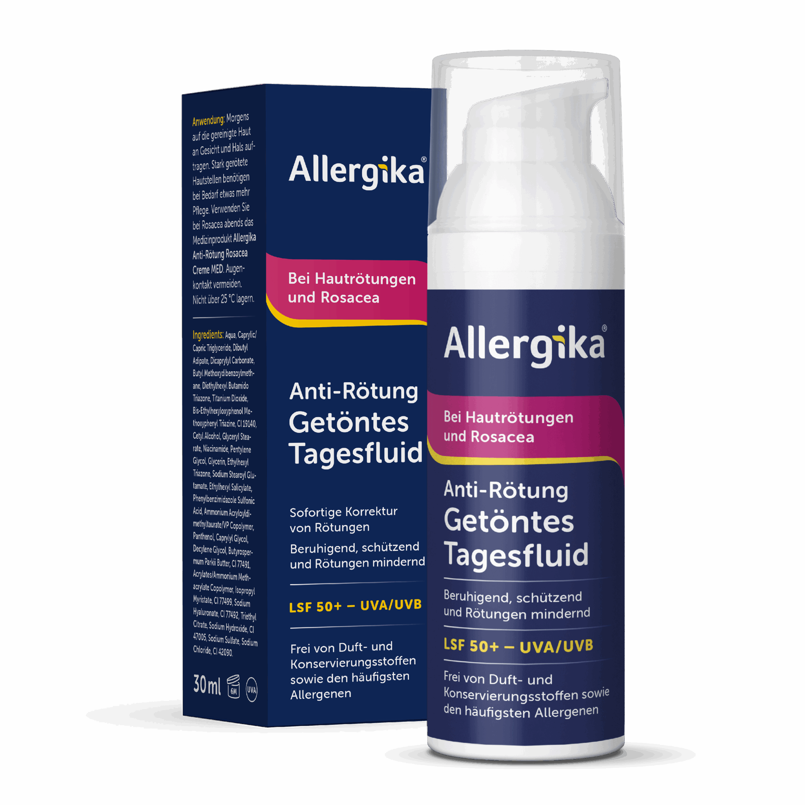 ALLERGIKA® Anti-Rötung Getöntes Tagesfluid LSF 50+